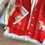 The new loose and foreign style is wearing a lazy top HZ1023