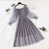 Super xiansen style thin mesh dress HZ1023