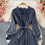 Cute A Line Short Dress Long Sleeve Fashion Dress HZ1023